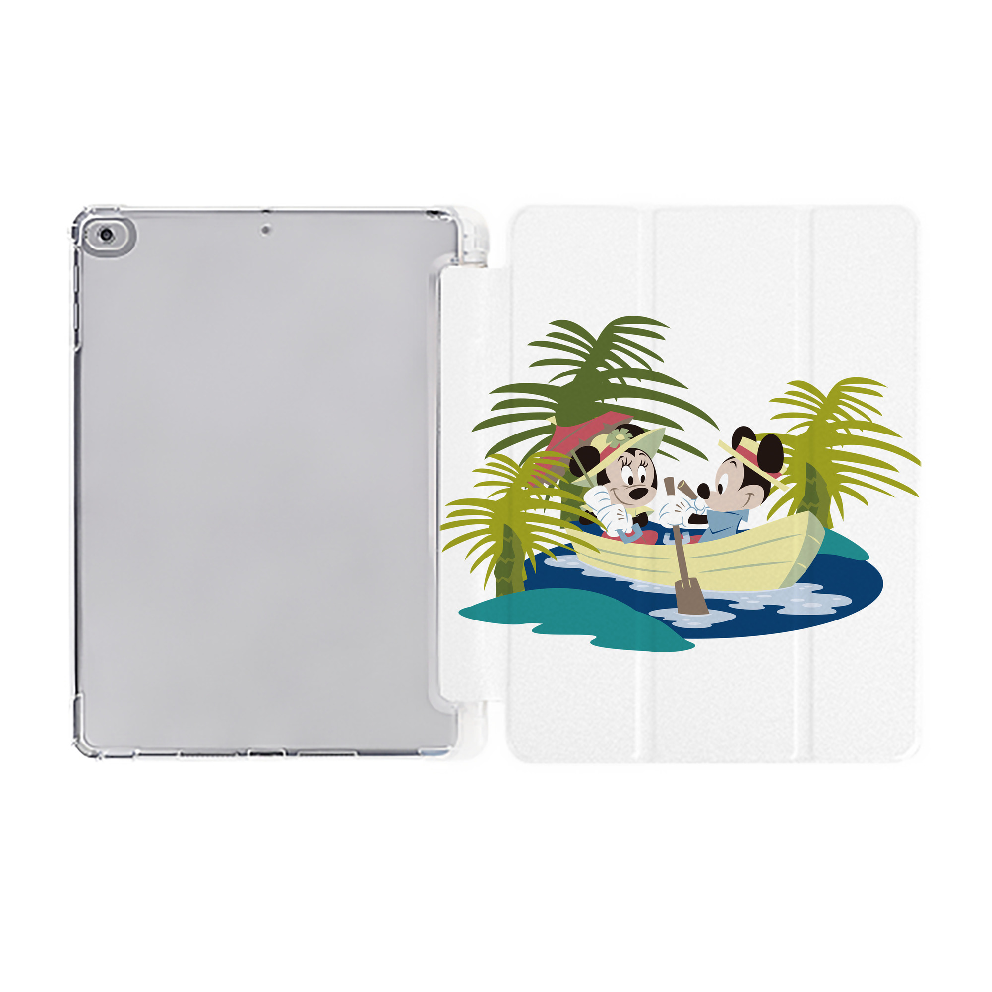 ミッキーマウス Mickey Mouse IPad ケース ペン収納付き 三つ折りスタンド PUレザー×シリコン 対応機種9.5/10.5/10.9インチ